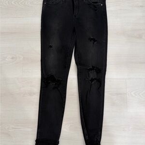 Joe's Jeans Black Distressed Skinny Jeans